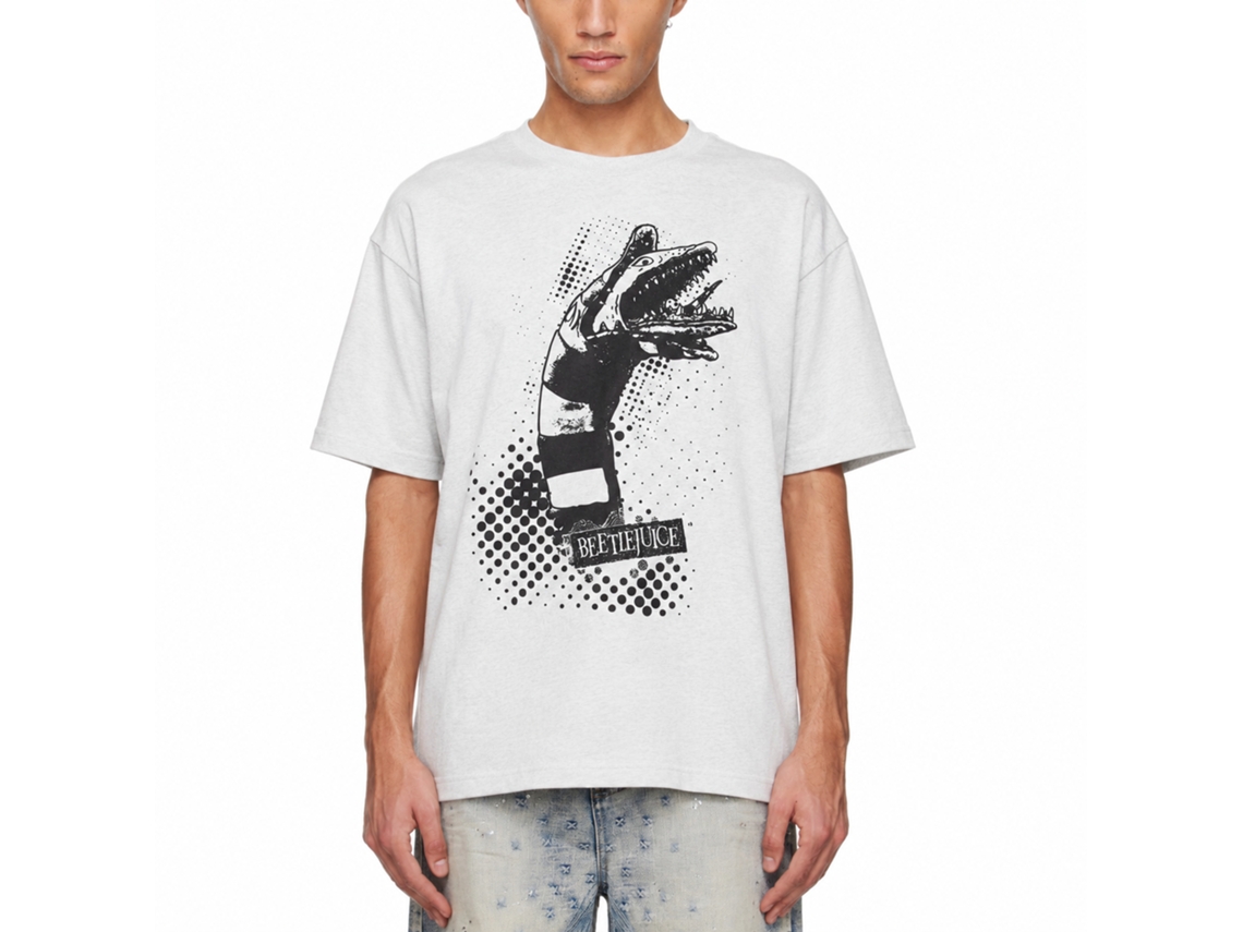 Rockinstone Beetlejuice Sandworm Attack White T-shirt Size:l