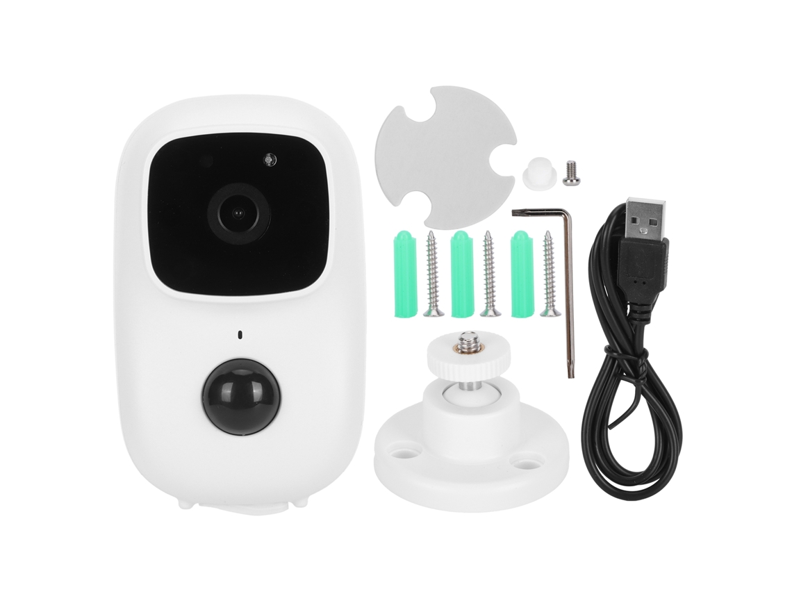 Câmera de Vigilância Sem Fio Primerox com Interfone e Wifi para Segurança Residencial HD
