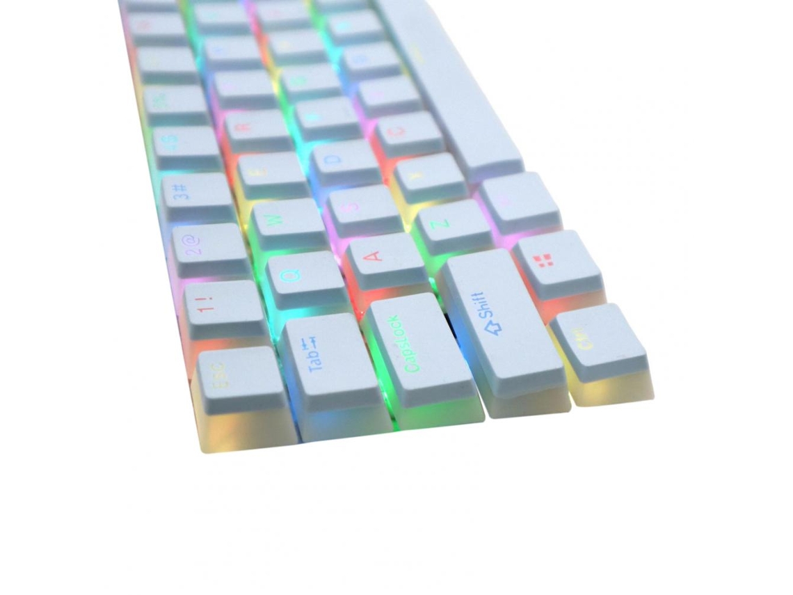 Acessório De Reposição De Resposta Rápida Em Pó Translúcido Bicolor Pbt104 Keycap Slowmoose
