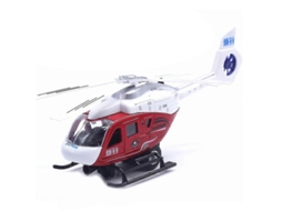 2026 modelo de Helicóptero Policial Realista com Luz e Música para Crianças Brinquedo de Coleção com Design de Puxar e Soltar