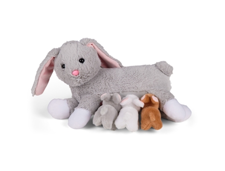 Mamanimals Cuddly Toy Set Mom Bunny And Babies