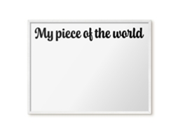 Magnetic Glass Board My Piece Of The World For The Hall Espelharte (80x60 Cm)