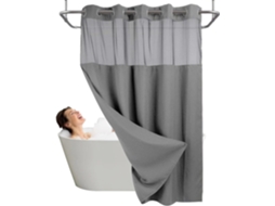 Cortinas De Chuveiro Para Hotel, Sem Ganchos | Em Relevo | Modernas