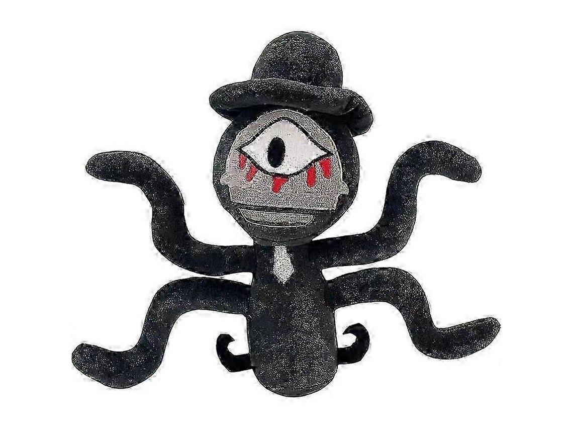 Pelúcia Sprunki, Tecido Macio, Design Monstro Preto, 20cm