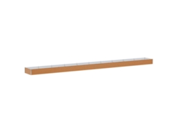 Conjunto 1 Cama De Jardim Vidaxl Castanho Aço (970 X 100 X 36 Cm)
