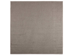 Conjunto 1 Tapete Moderno Vidaxl Castanho-acinzentado Poliéster (240 X 240 Cm)