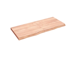 Vidaxl Prateleira De Parede 140x60x(2-6) Cm Carvalho Tratado Castanho