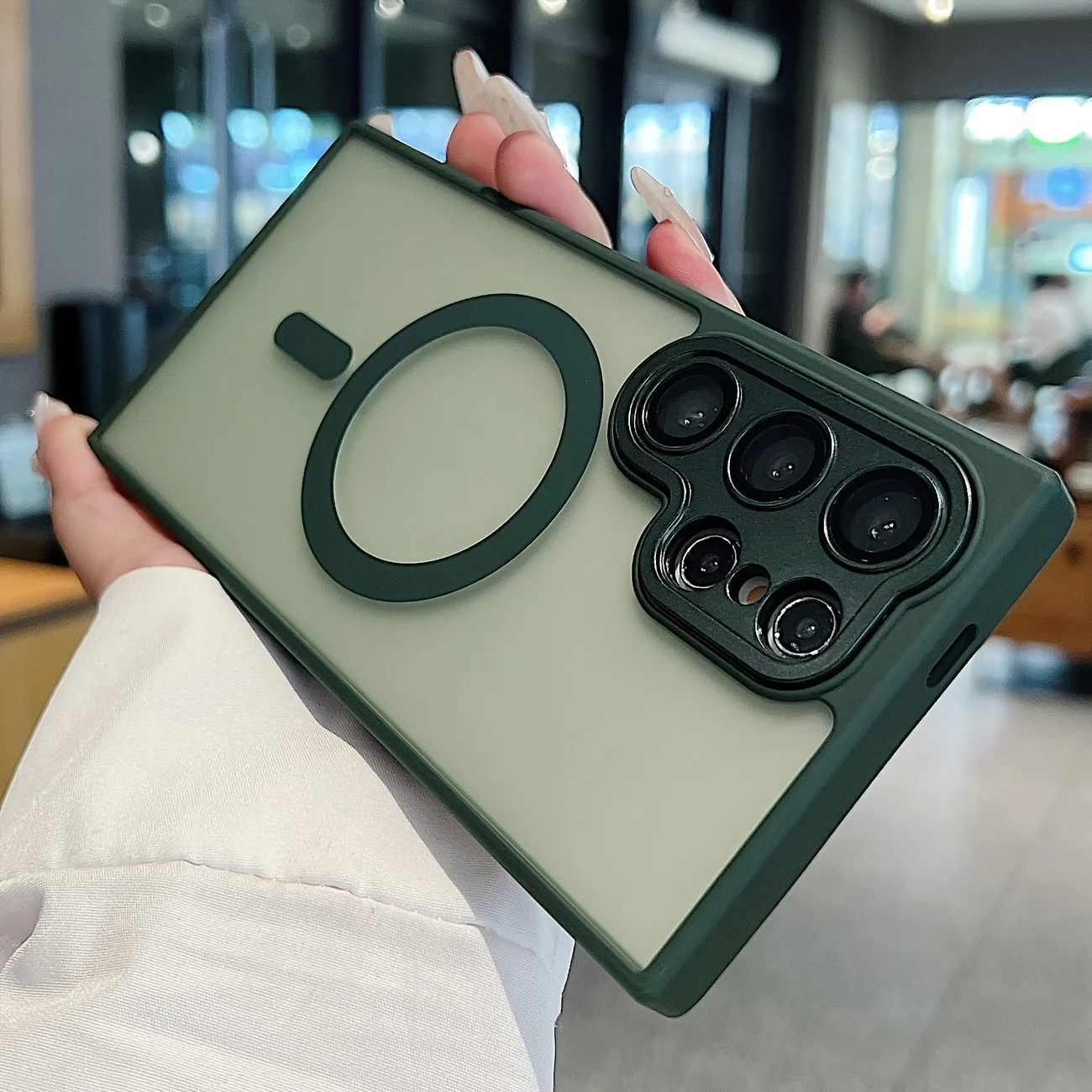 (galaxy A36 Verde) Compatível Com Capas Protetoras Da Samsung, Suporta Carregamento Sem Fio Magnético Magsafe.