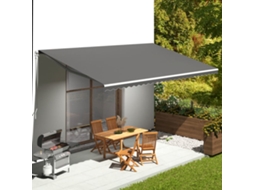Vidaxl Tecido De Substituição Para Toldo Antracite 6x3,5 M Poliéster