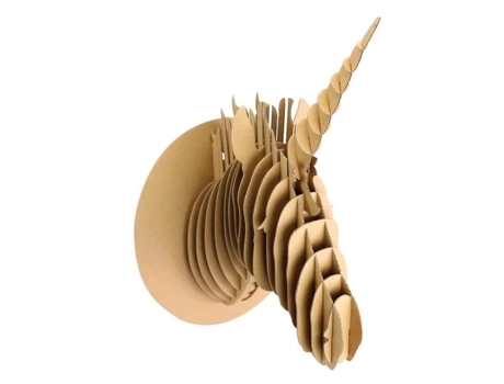 Troféu unicórnio de papelão para montar 25 x 40 x 28 cm - MegaCrea