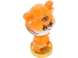 Enfeite Tigre Resina Laranja Decoração Interiores Carros Amuleto Especial Ano Novo GOKOCO