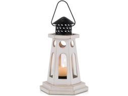 Antiguo Faro De Madera Rustico Con Cristal Para Bodas Navidad Centros De Mesa Decorativo