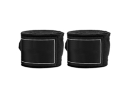 2pcs Bandagem De Mão Elástica 2.5m Para Boxe Sanda Muay Thai Mma Taekwondo (preto)