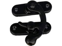 Fecho De Metal Antigo Com Gancho Decorativo, Trava Em Forma De Chifre Para Caixa Joias Madeira, Cadeado Com Parafusos