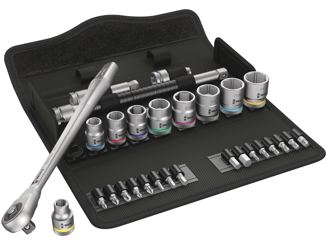 3/8" Através De Encaixe Quadrado, Imperial 8100 Sb 10 Zyklop Conjunto De Catraca De Metal WERA 05004050001