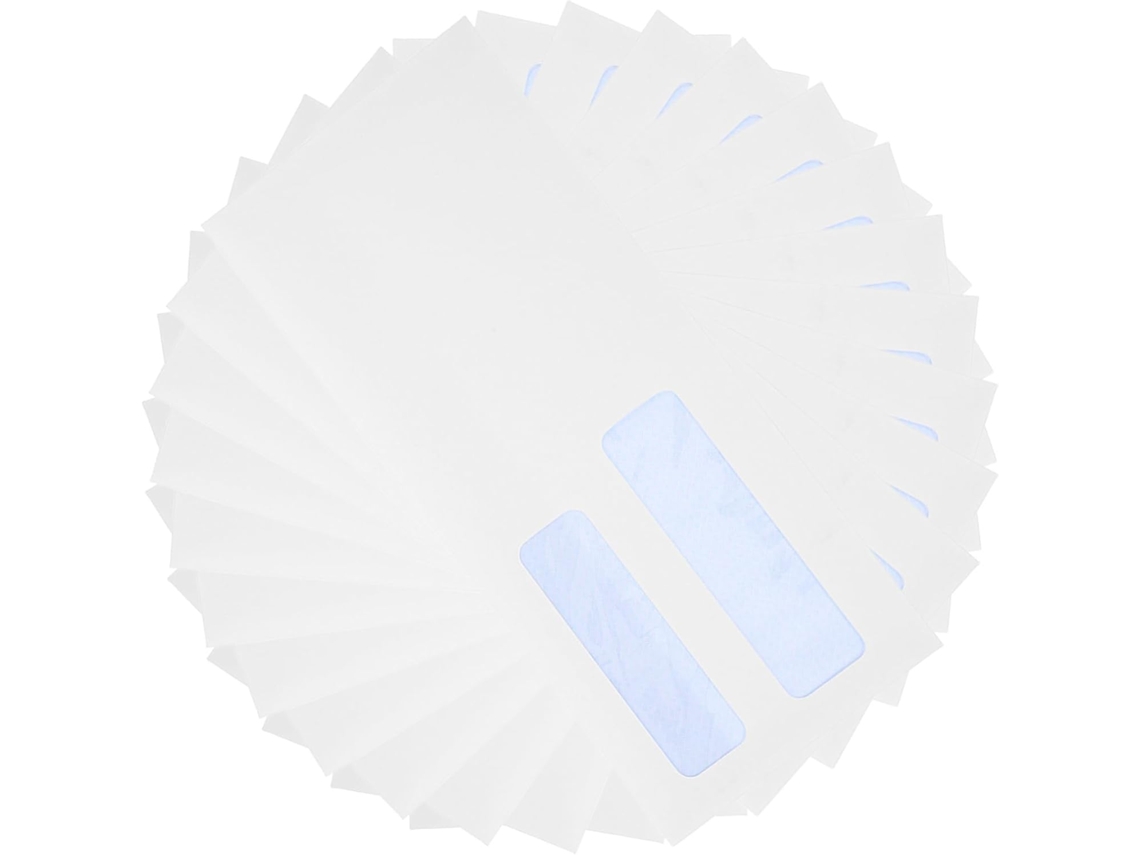 Pacote com 100 Envelopes Profissionais de Segurança para Documentos e Extratos. SFUSHOS