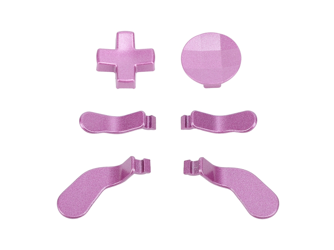 6 peças de reposição: palancas e travessas metálicas para mando Elite Series 2, cor roxo claro MARCA