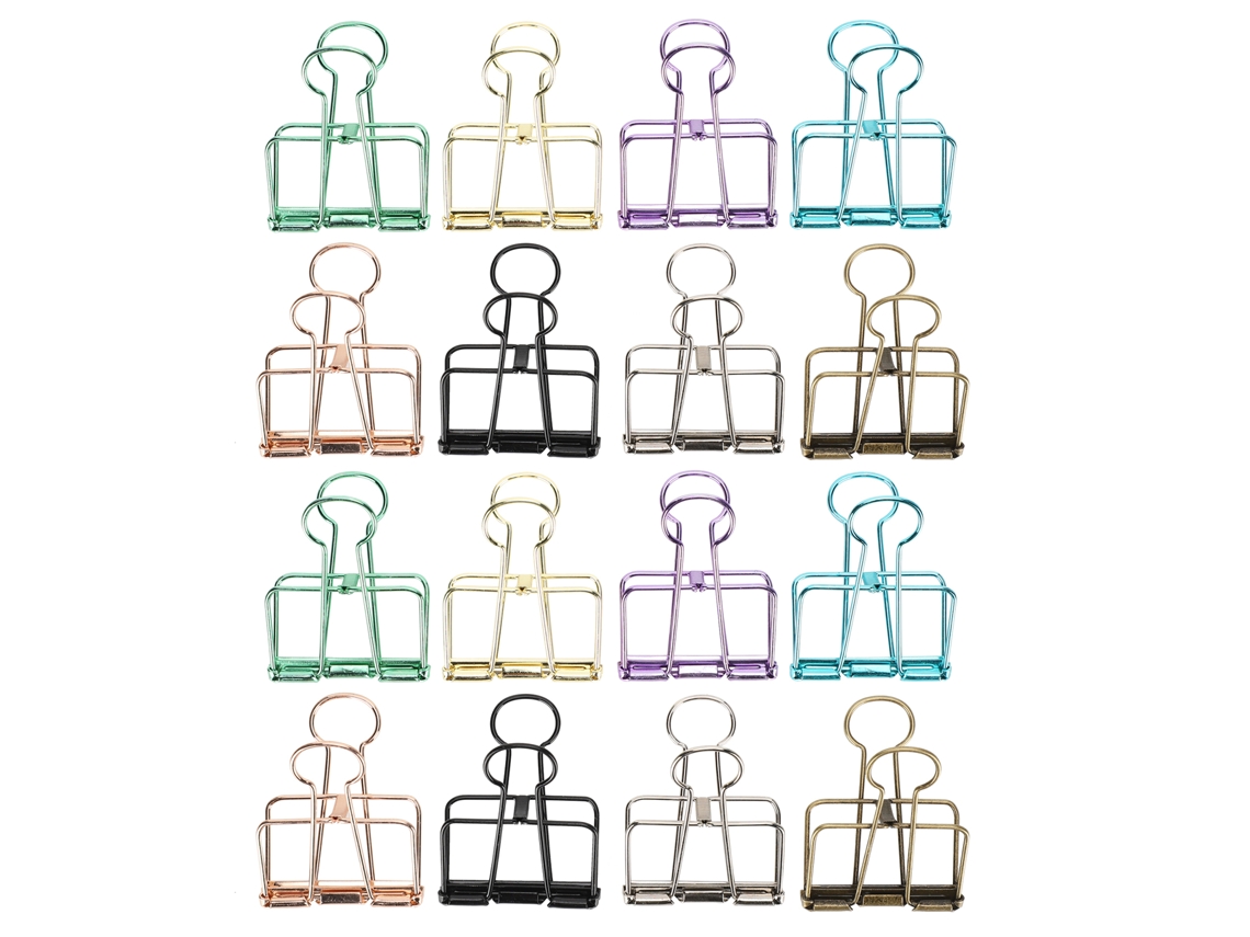 Pinzas de Enlace de Trasera Larga Multicolor Con Encaje Hueco para Oficina Herramienta Decorativa Clip de Papel M
