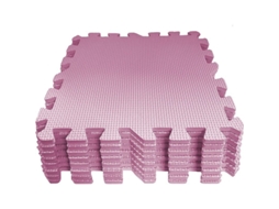 2026 juego de 8 Cojines de Espuma Entrelazables 30x30cm Seguros, Suaves Y Duraderos (rosa)