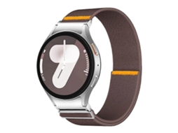 Pulseira De Nylon Elástica Ajustável Com Laço Único, Compatível Samsung Galaxy Watch Fe/ 7/ 6/ 5/ 4, Ajuste Prático