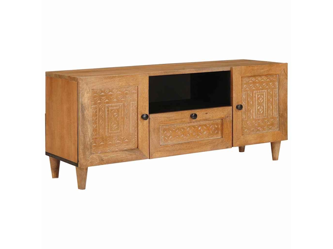 Vidaxl Unidades De Tv Marrom Claro 105 X 33 X 46 Cm Madeira Processada