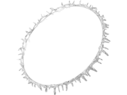 Coroa De Metal Prateado Real Com Espinhos Para Baile De Formatura E Acessório.