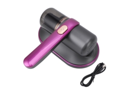 Aspirador de Colchão Roxo Sem Fio 2 Velocidades Copo de Pó 185ml | S/MARCA