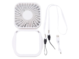 Vantilador De Pescoço Laxiscreed Plegável E Leve Com Bateria Interna E Carregamento Usb