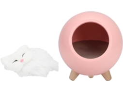 Luminária Noturna Led Em Formato De Casinha Gato Fofa, Com Controle