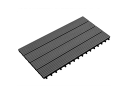 Vidaxl Telha De Deck 6 Unid. Preto 60 X 30 Cm Wpc