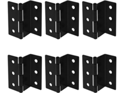 Dobradiças de porta retrô X001, 1,8mm, aço, 3 painéis, semiconcealáveis