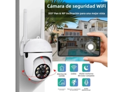 Câmera De Segurança Wi-fi Inteligente, Visão Noturna Colorida Hd 1080p, Sem Fio, Detecção De Movimento.