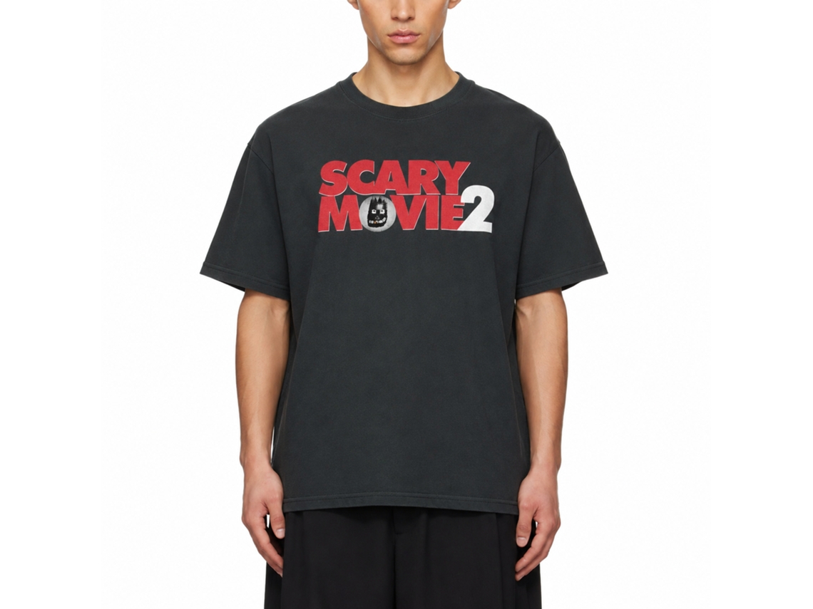 Rockinstone Scary Movie 2 Logo Black T-shirt Size:xxl