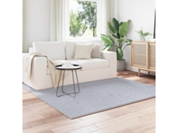 Vidaxl Tapetes De Área Quadrado Sirolo Cinzento 120 X 120 Cm Poliéster