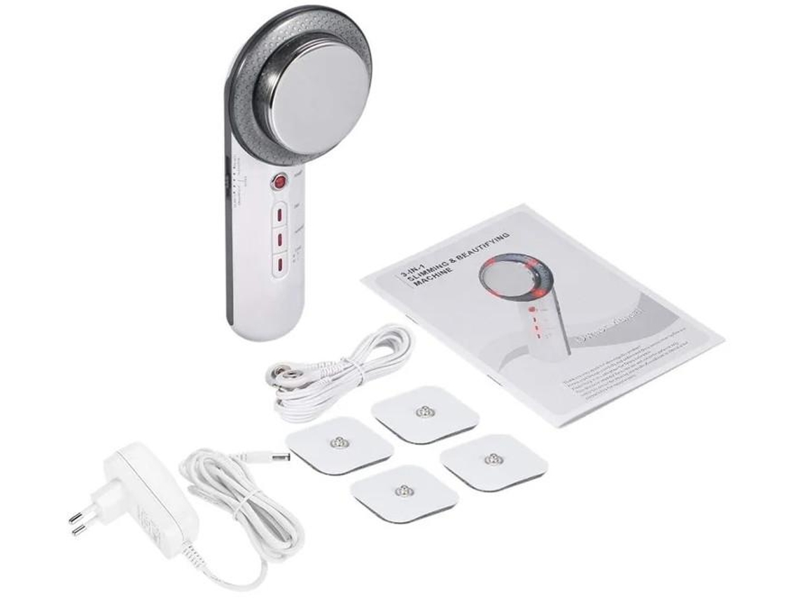 Instrumento De Beleza Ultrassónico Multifuncional Ajustável Ems Massajador Corporal Infravermelho Cavitação Ultrassónica Branco Yizhood