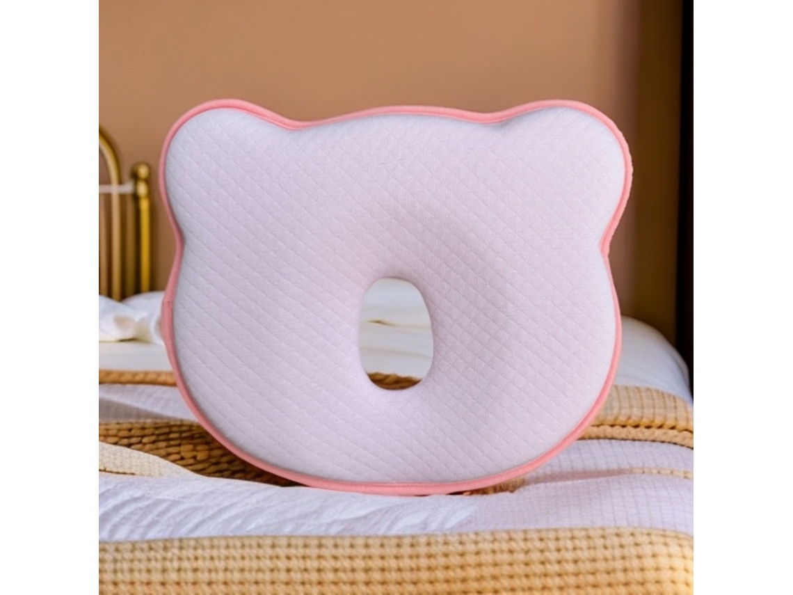 Cabeceira de Memória Espuma Empilhamento Berço 26*22*3cm AOZORZ (rosa)