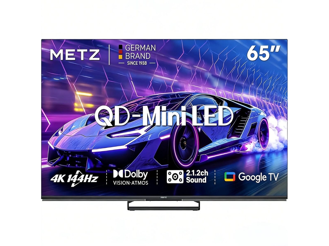 Metz Smart Tv 65mne8000z 65 Polegadas 4k Ultra Hd Qled Mini Led Hdr Preto