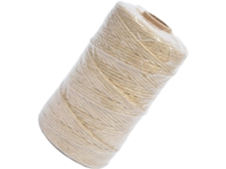 Cordão De Juta Natural De 130m, 3 Fios, 2mm De Espessura, Para Trabalhos Manuais E Decoração.