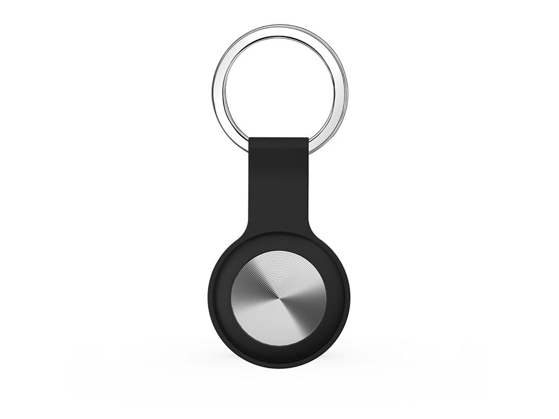 Dispositivo inteligente antipérdida para mascotas, compatible con sistemas Android e iOS (funda de silicona electrocrómica negra).