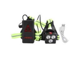 2026 luz Noturna para Correr Led com Carga Usb Lanterna de Peito Luz de Advertência para Camping e Trekking