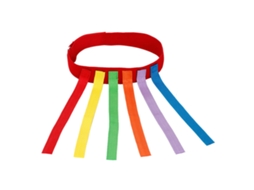 Equipamento de Treino para Crianças, Pegar na Cauda, Cinta Puxar Cauda, Jogo de Atividade, Pais e Filhos, com 6 Caudas Vermelho