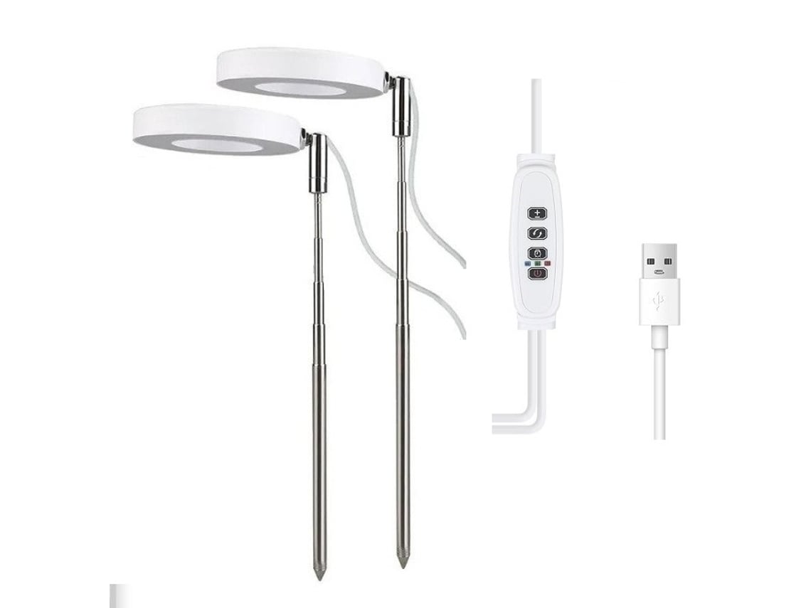 Lâmpada De Crescimento De Plantas Led Extensível De 3, 5 Polegadas