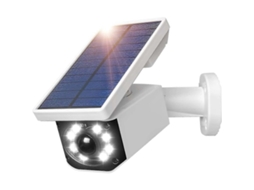 Lurelia Câmara De Segurança Led Solar Resistente À Água Para Ambientes Externos Com Sensor De Movimento (fmy)