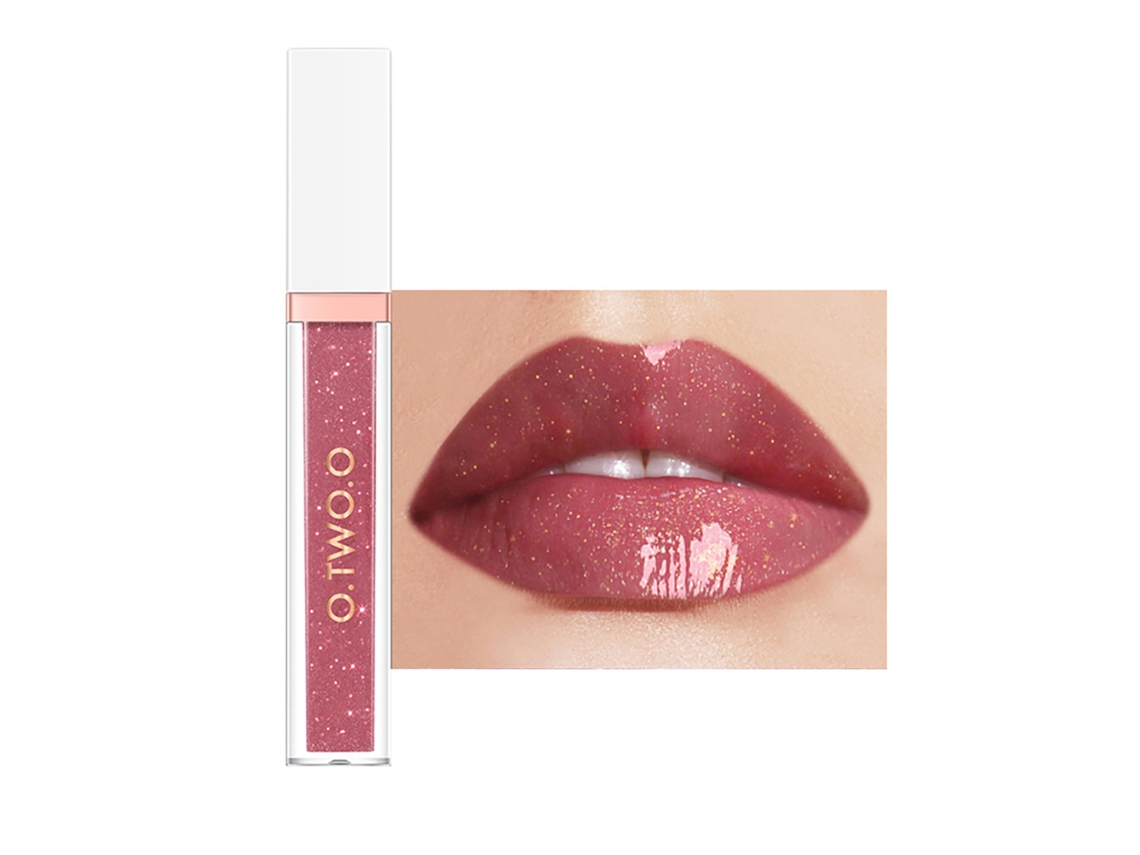 Brillo Labial Hidratante De Larga Duración No Adhiere A Vasos Brillo Resplandeciente Herramienta De Maquillaje (5)