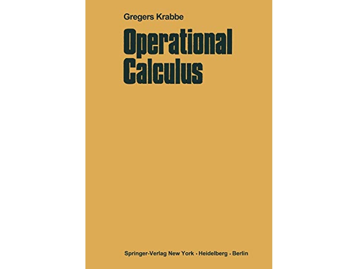 Livro Operational Calculus de Gregers Krabbe (Inglês)