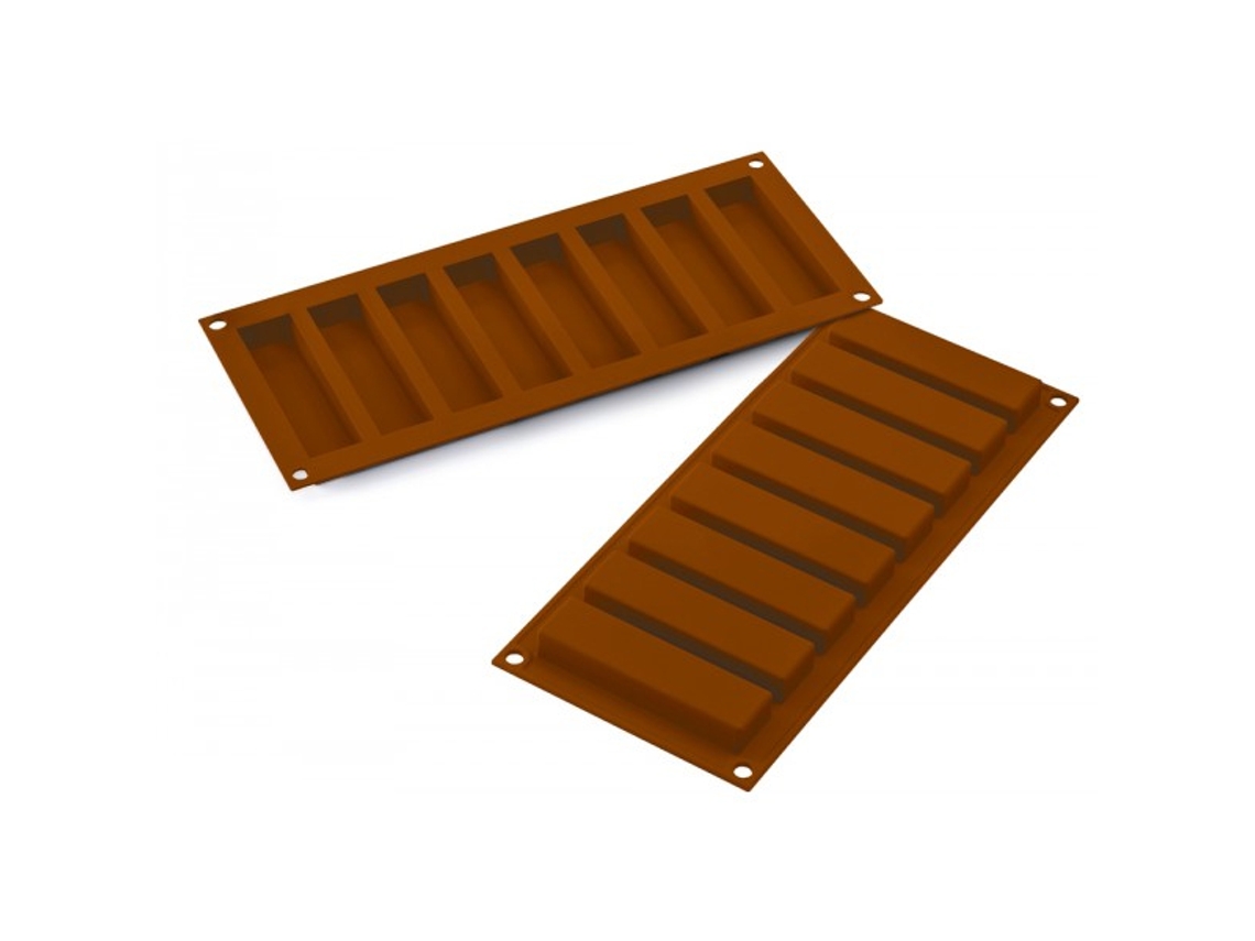 Molde de Chocolate de Silicone de 8 Barra SILIKOMART (Silicone)