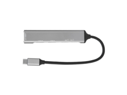 Aetheria hub Usb C 5 em 1 Docking Station com Usb3.0/2.0, Leitor de Cartão, Plug And Play, Compatível Windows/linux