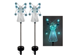 2 Pack luzes solares de anjo LED, para jardim, exterior, decoração, waterproof, Halloween, Natal | S/MARCA