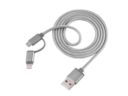 Cabo de Dados Trançado para Android e Apple EOOCOO