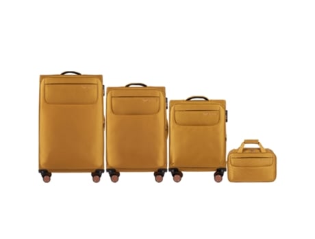 Conjunto De Bagagem Wings Tern De 3 Peças Bolsa De Viagem Amarelo